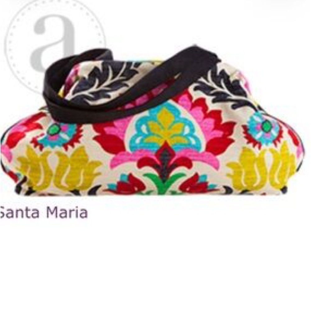 Atenti Betty Bag Santa Maria Suzani Floral Project Handbag knitting bag